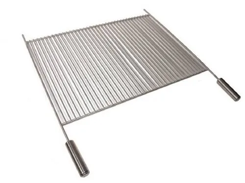 Grelha varetas em inox 60x50