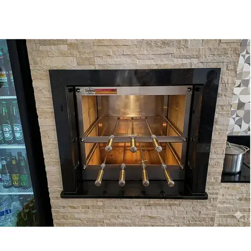 Churrasqueira inox tecnogrill 7 espetos rotativos