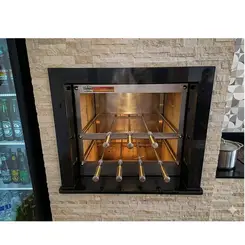 Churrasqueira inox tecnogrill 7 espetos rotativos