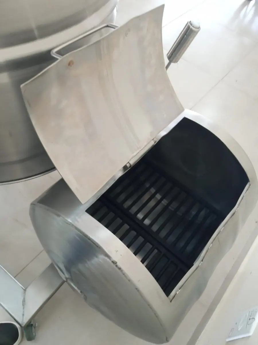 Churrasqueira Costelão Tecnogrill Tambor em Inox Móvel Rotativa c/ Motor