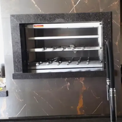 Churrasqueira inox tecnogrill 11 espetos rotativos