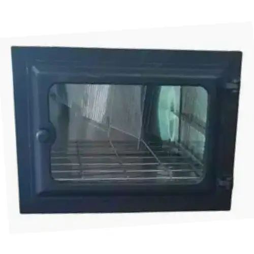 Forno em ferro fundido com porta de vidro temperado