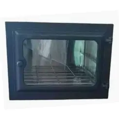 Forno em ferro fundido com porta de vidro temperado